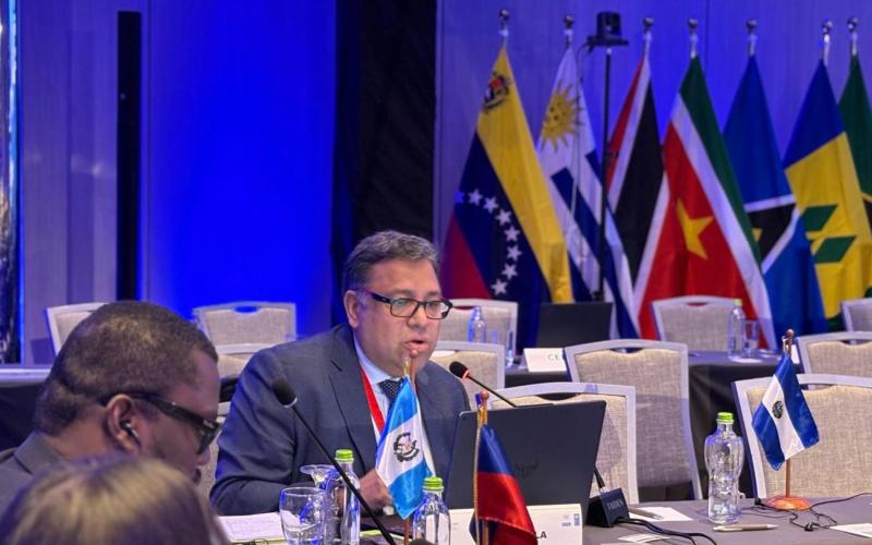 El titular de SEGEPLAN, Carlos Mendoza, interviene en el XVIII Foro Ministerial sobre Desarrollo de PNUD-CEPAL.