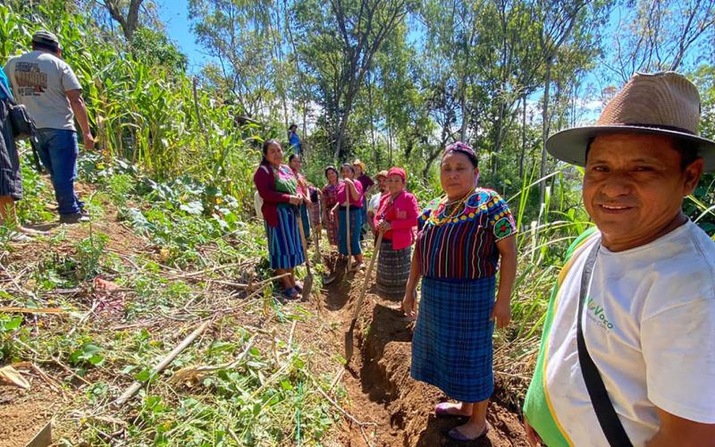 Promueven la sostenibilidad productiva y la infiltración de agua en Cubulco