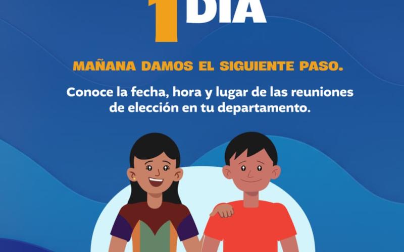 ¡Falta 1 día para las elecciones de representantes de los pueblos!