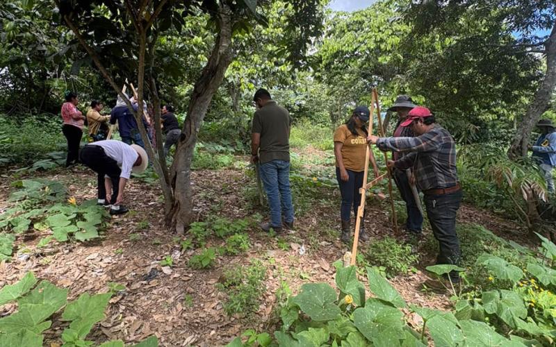 Agricultores de Monjas aprenden técnicas para conservar la humedad del suelo