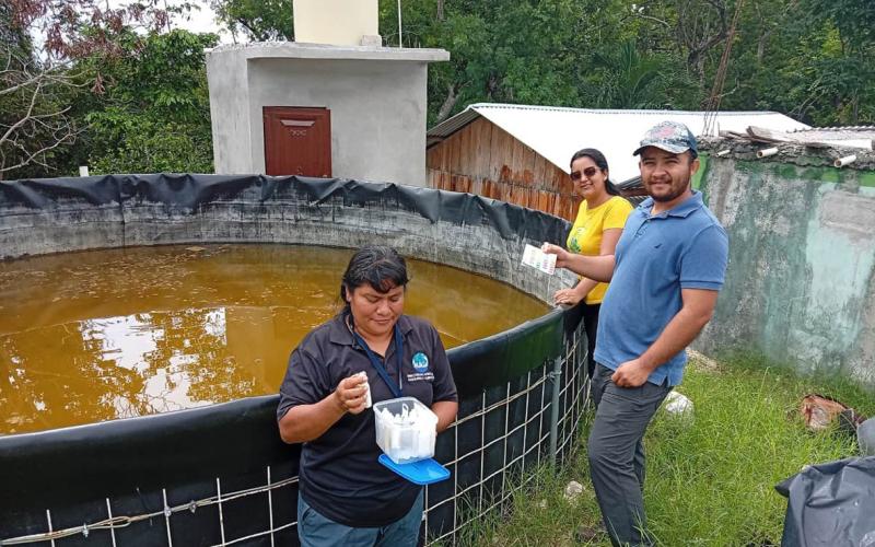 Fortalecen las buenas prácticas acuícolas en Melchor de Mencos, Petén