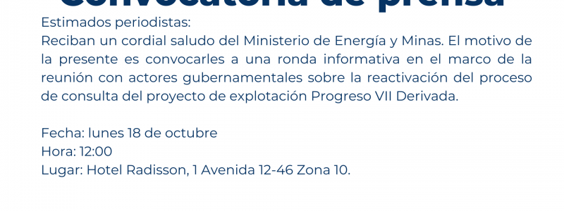 Convocatoria a medios de comunicación
