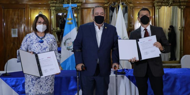 Presidente Alejandro Giammattei reafirma su compromiso con la nutrición