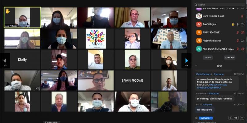 Reunión virtual sobre Plan de Desarrollo de Capacidades
