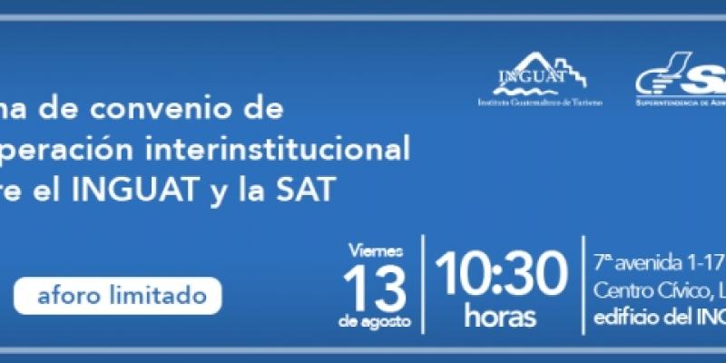 Convenio INGUAT - SAT 13 agosto
