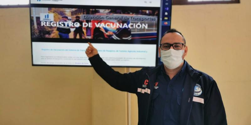 Inicia registro para la vacunación del personal del sistema de transporte comercial por  carretera.