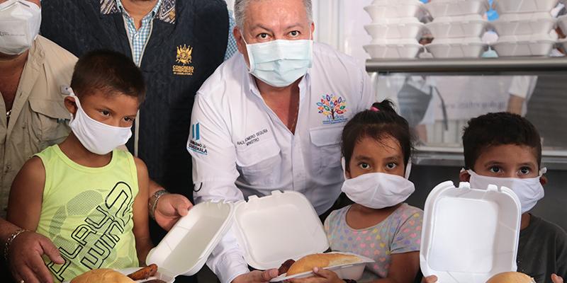 Inauguración comedores sociales en Escuintla