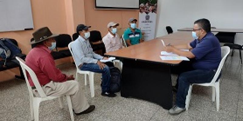 Campesinos anuentes al proceso de liquidación de capital de trabajo