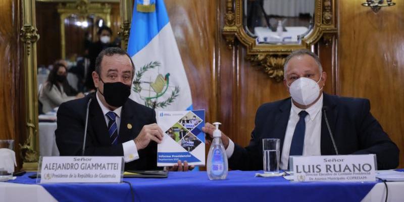Ing. Luis Ruano Y Presidente Dr. Alejandro Giammattei