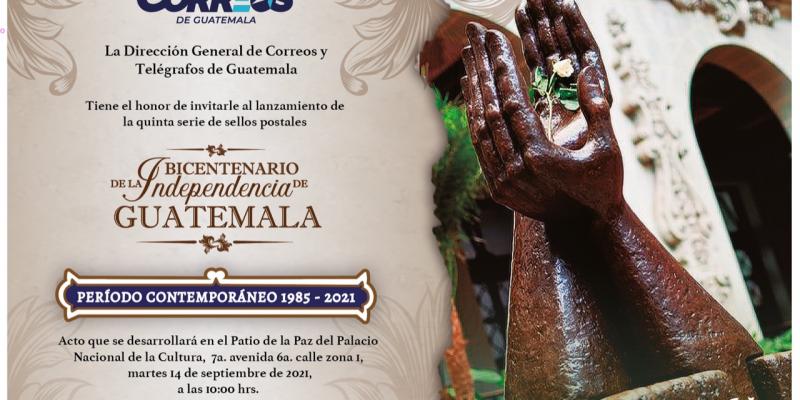Invitación a medios de comunicación al lanzamiento de la quita emisión de sellos postales de Bicentenario. 