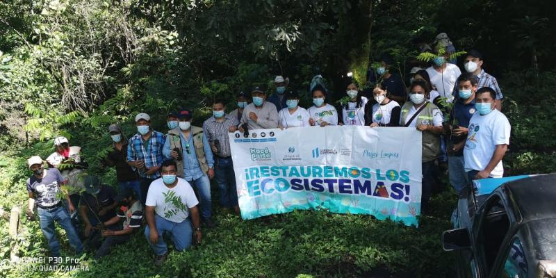 Jornada de reforestación en Escuintla