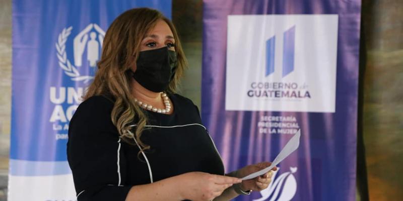 Susecretaria Presidencial de la Mujer, Magaly Duarte. 