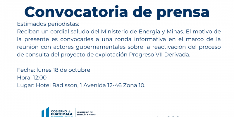 Convocatoria a medios de comunicación