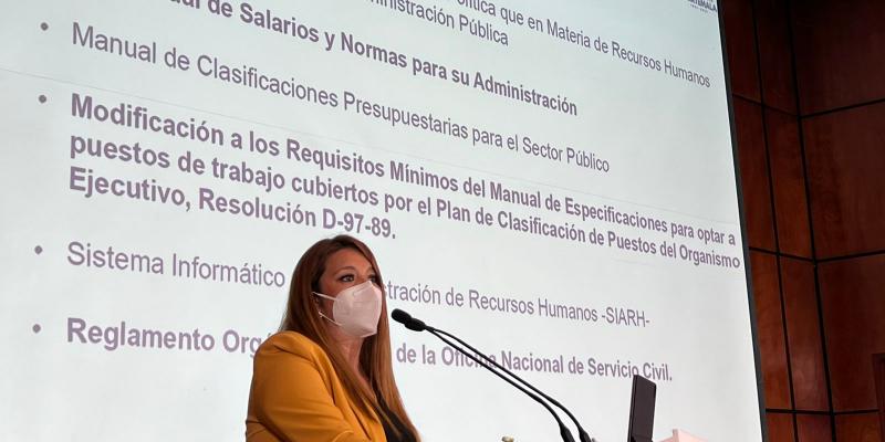 MSc. Karla Johana Alvarado, Directora de la Onsec