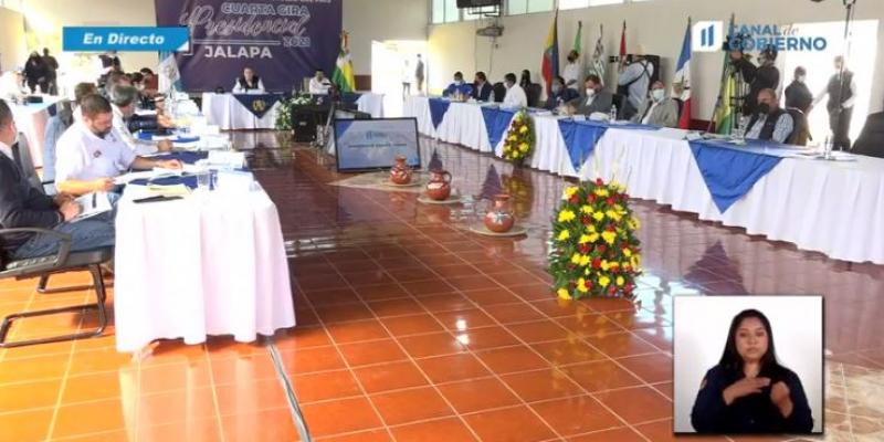 Reunión de la Cuarta Gira Presidencial realizada en Jalapa.