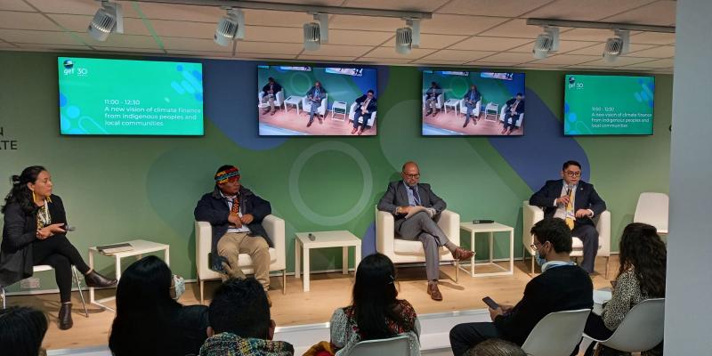 MARN expone en panal sobre pueblos indígenas durante la COP26.