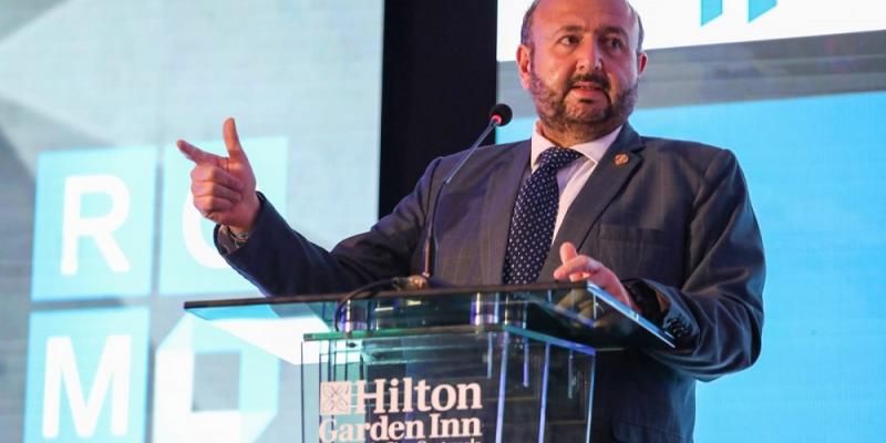 El Ministro de Economía, Antonio Malouf, durante su participación en la presentación del nuevo reglamento del RGM.