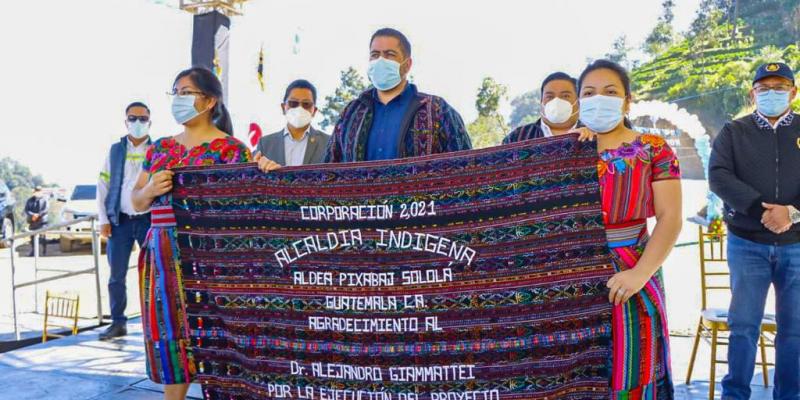 Inauguración del Mejoramiento Camino Rural Tramo: Aldea Los Encuentros – Aldea Pixabaj, Sololá, Sololá.