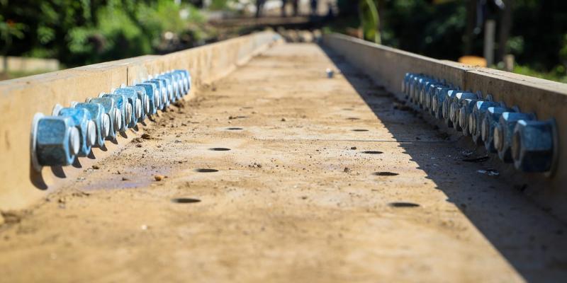 un puente tipo Bailey en aldea El Progreso, Suchitepéquez, que comunicará al sector 8 y a una de las salidas hacia Mazatenango