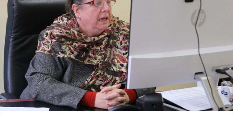 Secretaria Presidencial de la Mujer, Ana Leticia Aguilar Theissen. 