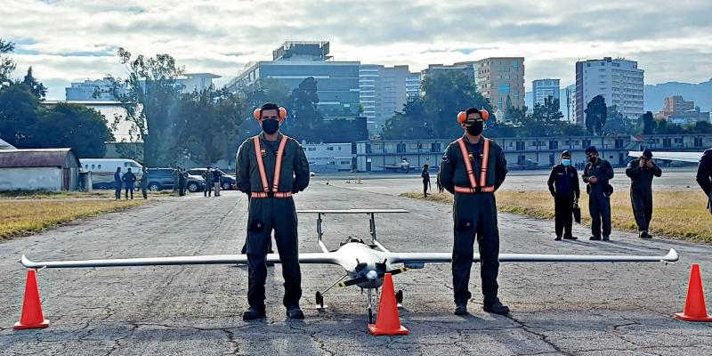 Vehículo aéreo no tripulado de la Fuerza Aérea Guatemalteca.