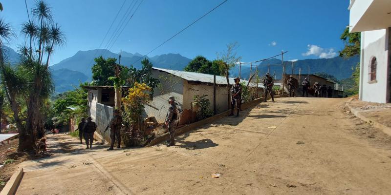 Continua la presencia militar en Santa Catarina Ixtahuacán y Nahualá