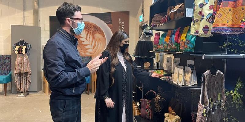 Personalidades de la realeza y del Gobierno emiratí visitan pabellón de Guatemala en Expo 2020 Dubái 