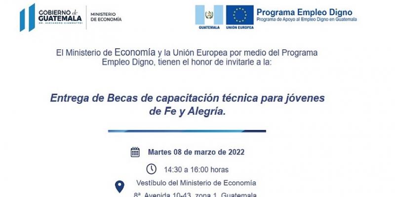 Entrega del primer paquete de becas financiadas por la UE.