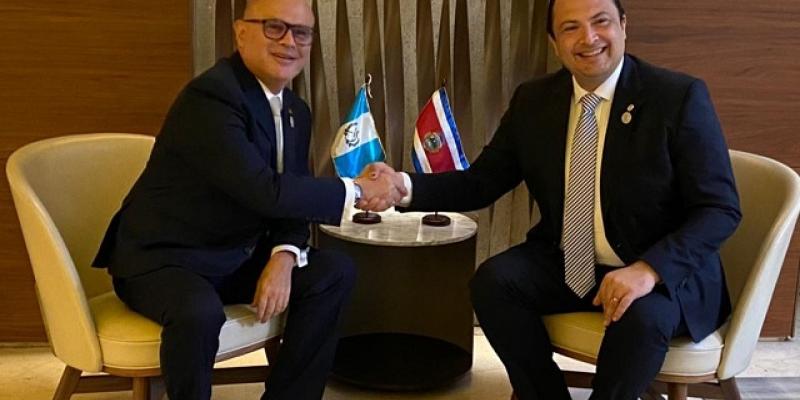 Cancilleres de Guatemala y Costa Rica abordan relación estratégica entre ambas naciones