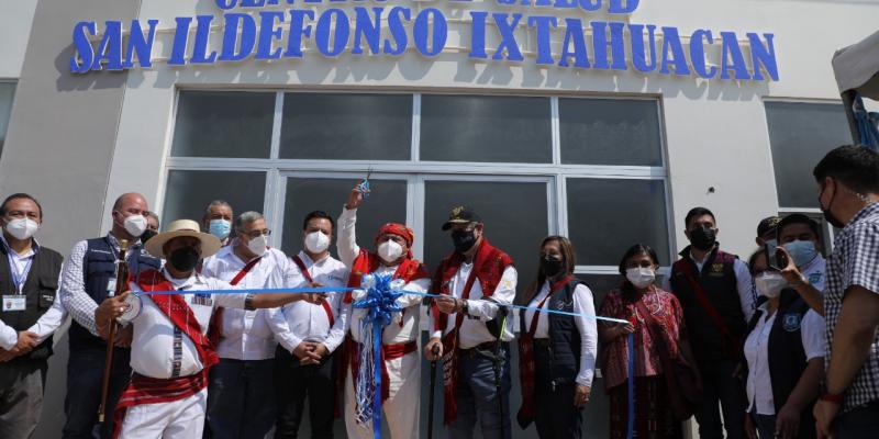 Presidente Alejandro Giammattei inaugura Centro de Salud en Huehuetenango
