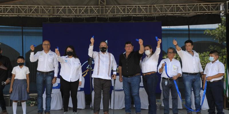 Presidente Alejandro Giammattei inaugura ampliación de Escuela Primaria 