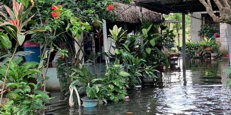 Inundación en Madre Vieja, Taxisco, Santa Rosa. 