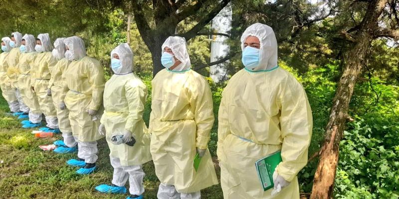 Personal Militar se capacita para realizar prueba de detección de Coronavirus, COVID-19.