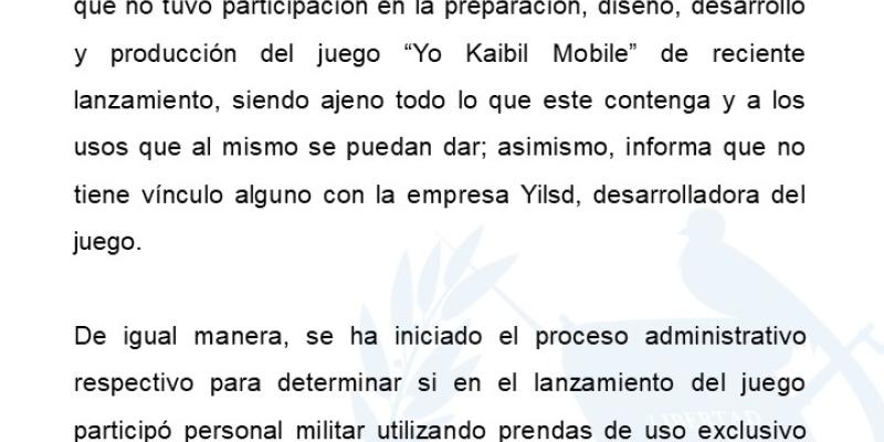 Lanzamiento de juego "Yo Kaibil Mobile"