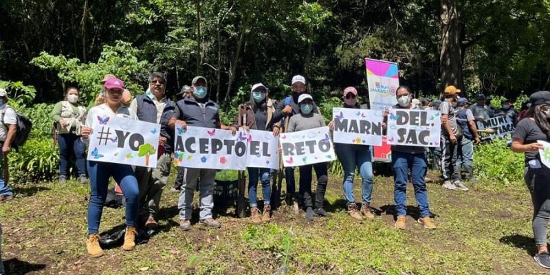 Reciclaje y reforestación forman parte del #RetoMARN en Sacatepéquez