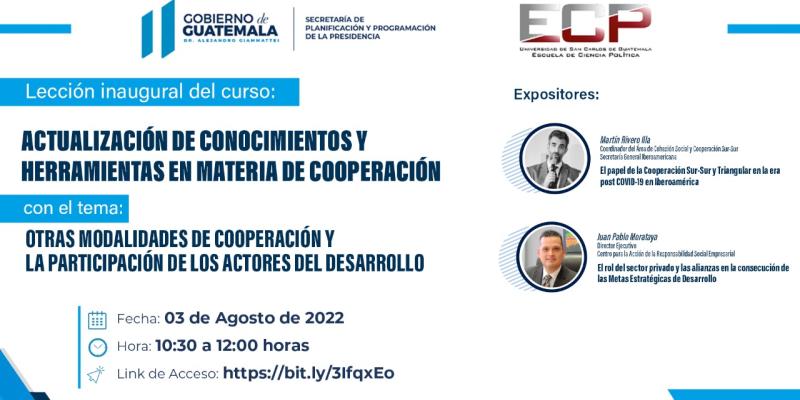 Curso Actualización de conocimientos y herramientas en cooperación para el desarrollo