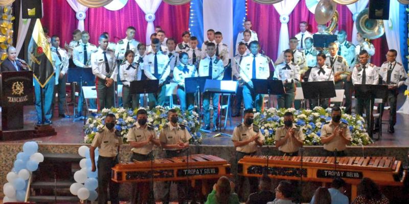 Ejército de Guatemala realizó una serie de conciertos de Maderas y Metales celebrando el 201 aniversario de Independencia Patria.