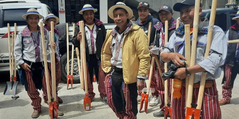Fodes entrega alimentos e insumos en Todos Santos Cuchumatán, Huehuetenango