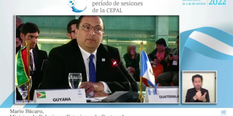 Canciller de Guatemala participa en 39 Período de Sesiones de la CEPAL, Reunión de la CELAC y encuentro CELAC - Unión Europea 