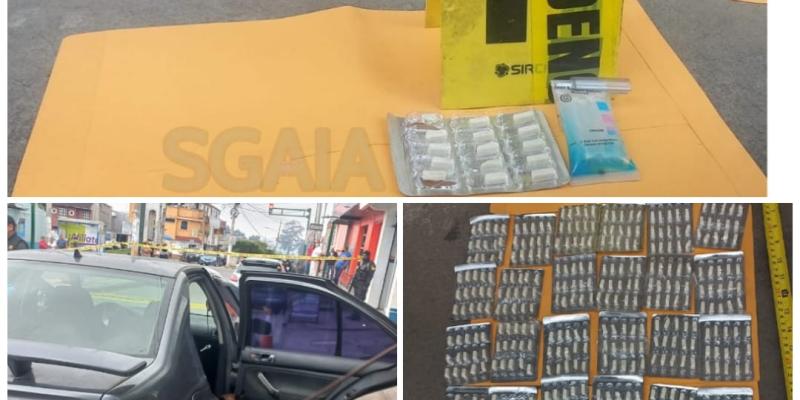 Detenido utilizaba vehículo para transporte de droga