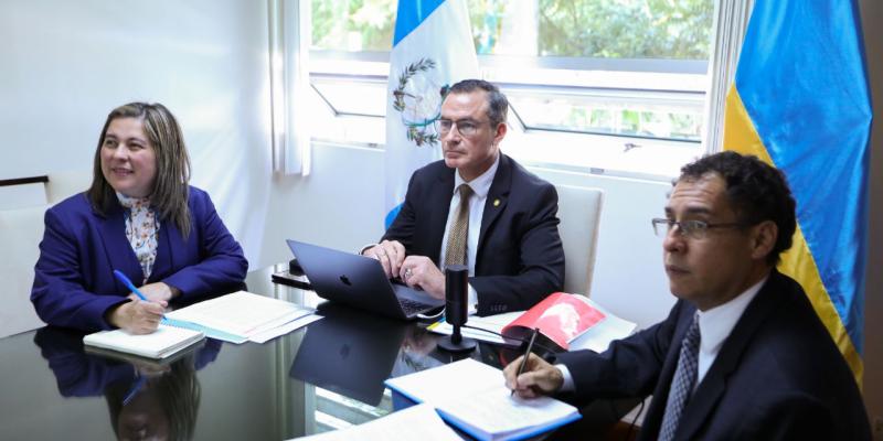Viceministros de Relaciones Exteriores de Guatemala y Ucrania sostienen reunión bilateral 