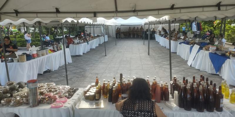 exposición de productos artesanales y gastronomía en zacapa
