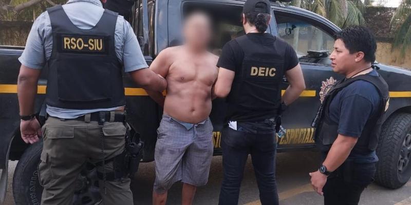 PNC detiene al extraditable número 39 en Escuintla