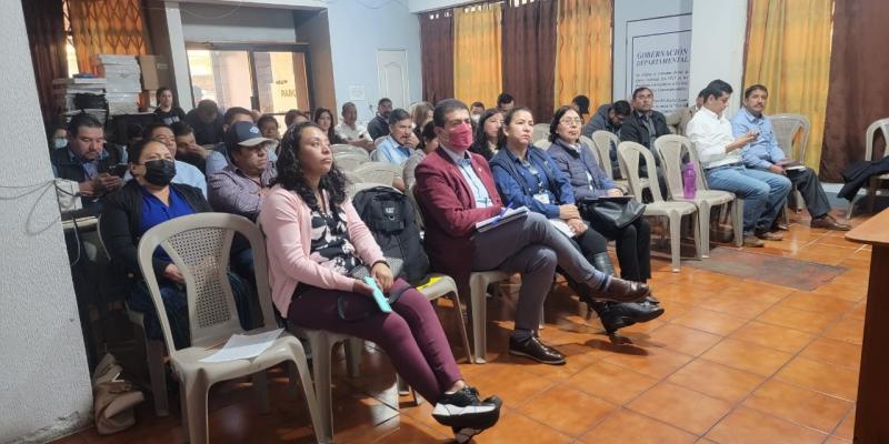 La Secretaría Presidencial de la Mujer participó en la reunión ordinaria del Consejo Departamental de Desarrollo