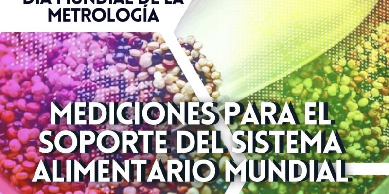 Afiche de invitación sobre mediciones para el soporte del sistema alimentario mundial