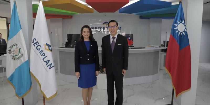 Embajador taiwanés visitó sede central de SEGEPLAN en agosto de 2023 para fortalecer las relaciones bilaterales.