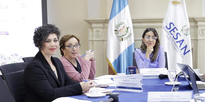 Reunión de transición en SESAN