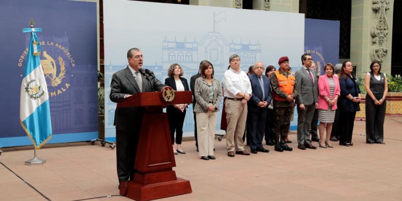 Presidente Bernardo Arévalo y Vicepresidenta Karin Herrera