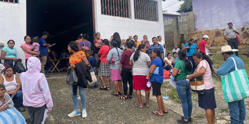 En San Diego, Zacapa, 1825 familias beneficiadas con alimentos por acciones