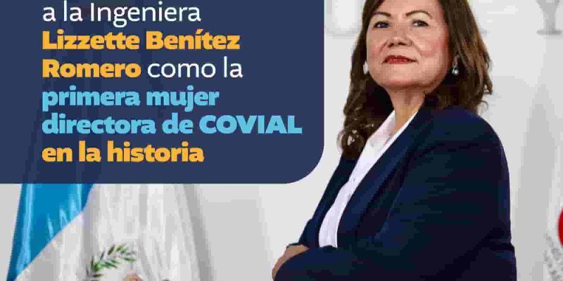 El Ministerio de Comunicaciones, Infraestructura y Vivienda (CIV) se complace en anunciar el nombramiento de Lissette Benítez, como la primera mujer en la historia en ocupar el cargo de directora de la Unidad Ejecutora de Conservación Vial (COVIAL), quien fue juramentada por el Ministro Félix Alvarado, en su calidad de presidente del Consejo Consultivo de COVIAL.